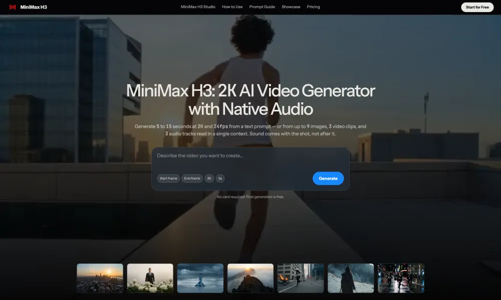 MiniMax H3 screenshot