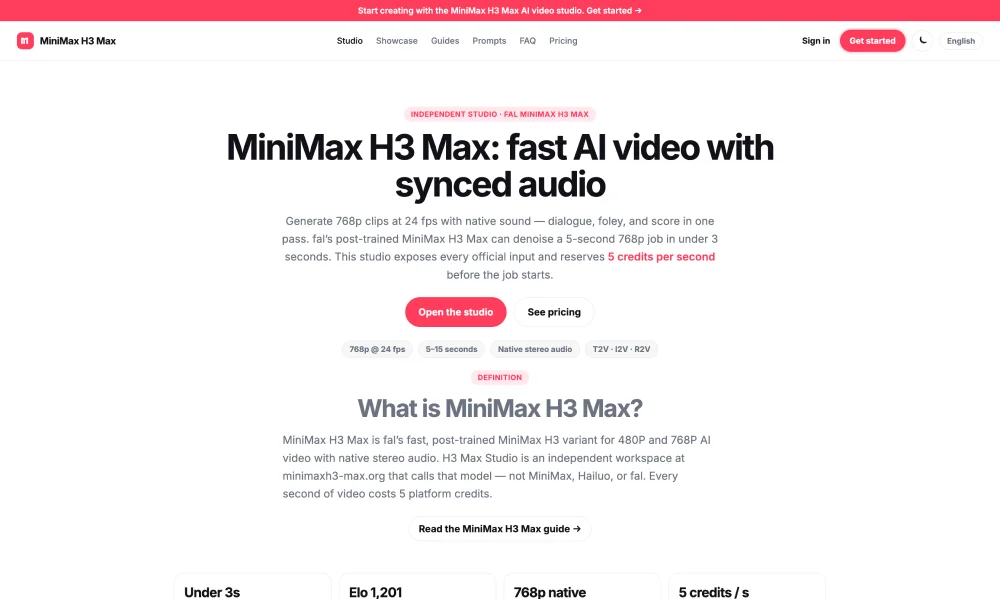 H3 Max Studio screenshot