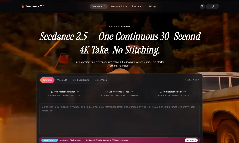 Seedance 2.5 Online screenshot