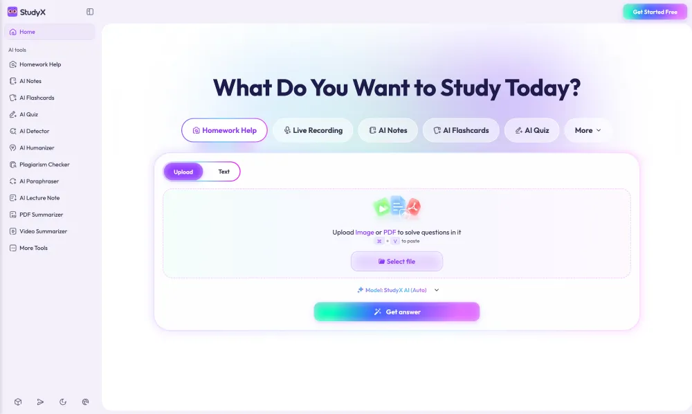 StudyX screenshot